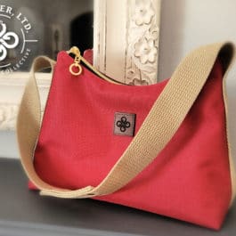 The Timeless Clover – Burgandy with Tan Strap