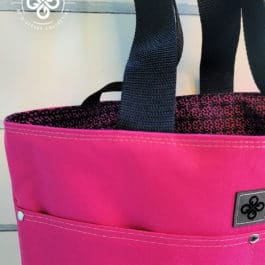 The Coastal Tote – Hot Pink with Floral